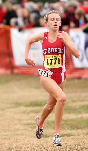 2009 CIF XC Girls D2-102.JPG - 2009 California CIF Cross Country Championships, Woodward Park, Fresno, California